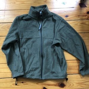 Columbia fleece jacket olive green